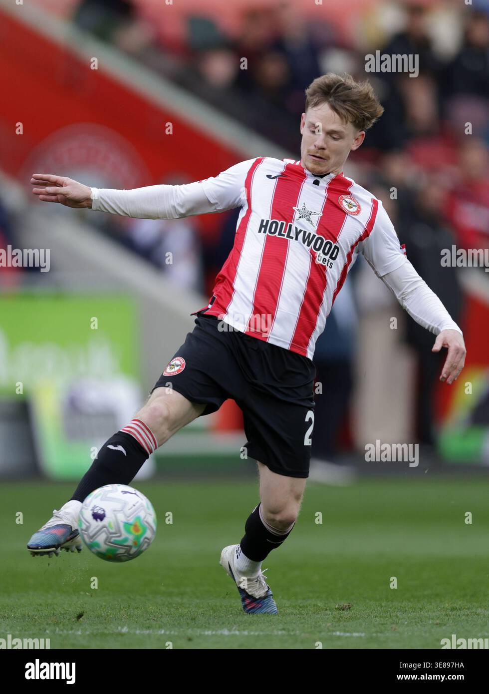 Brentford's Keane Lewis-Potter during the Premier League match at the ...