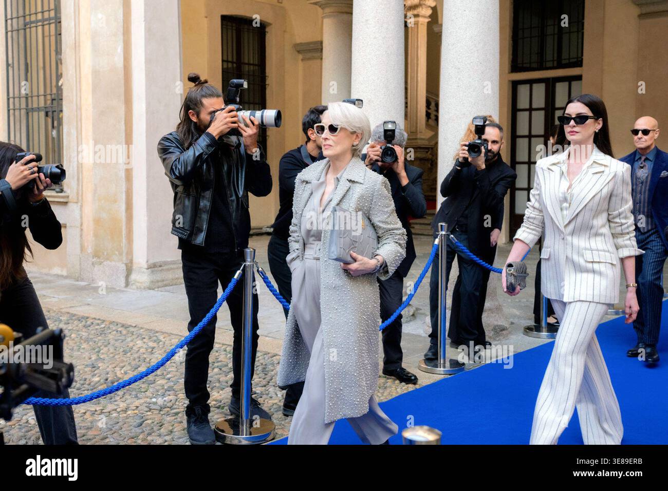 The Devil Wears Prada 2 is an upcoming American comedy drama film directed by David Frankel and written by Aline Brosh McKenna, based on the 2013 novel Revenge Wears Prada: The Devil Returns by Lauren Weisberger. Stock Photo