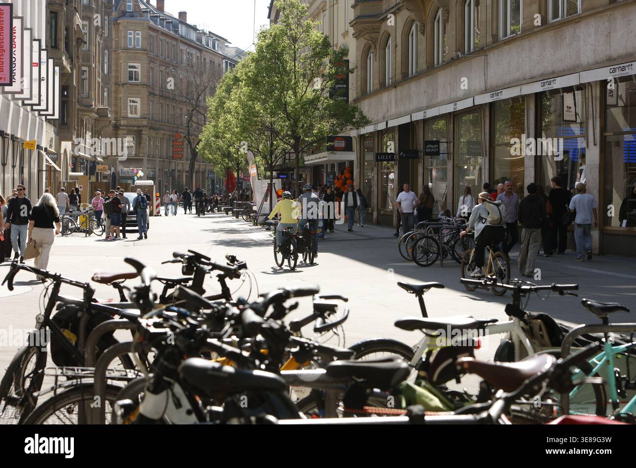 The city center of Stuttgart, Germany, on April 11, 2026. (Photo by ...