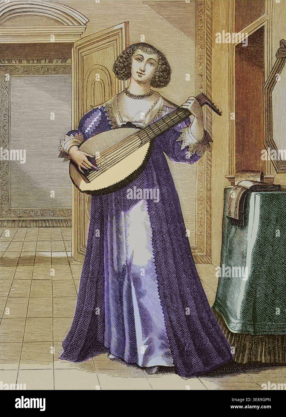 Lute instrument 17th century hi-res stock photography and images - Alamy