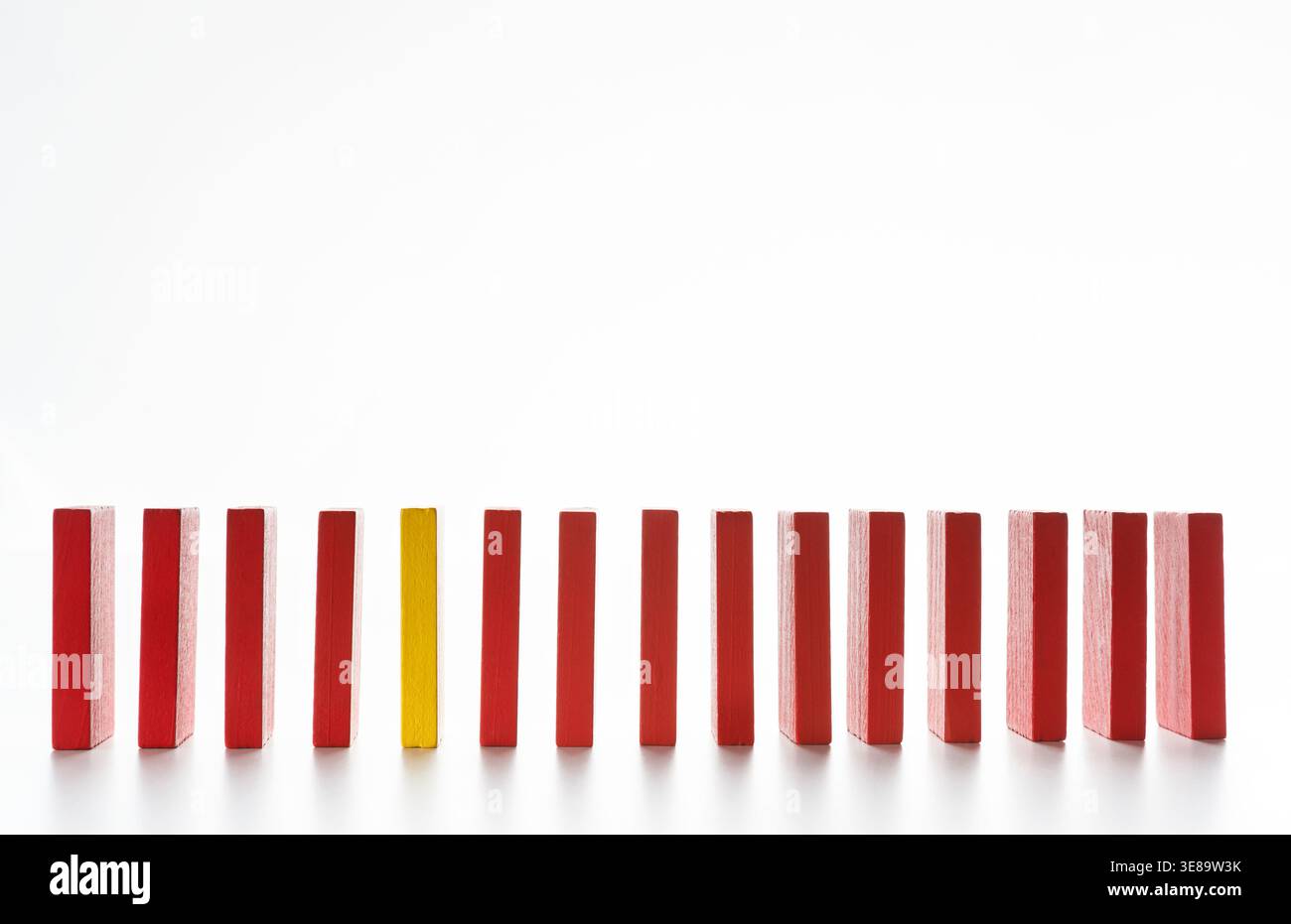 Collection of Red and Yellow Blocks Arranged in a Straight Line and ...