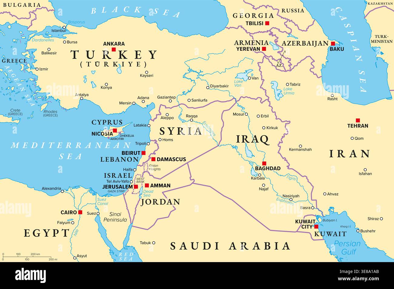 At jordan saudi arabia border hi-res stock photography and images