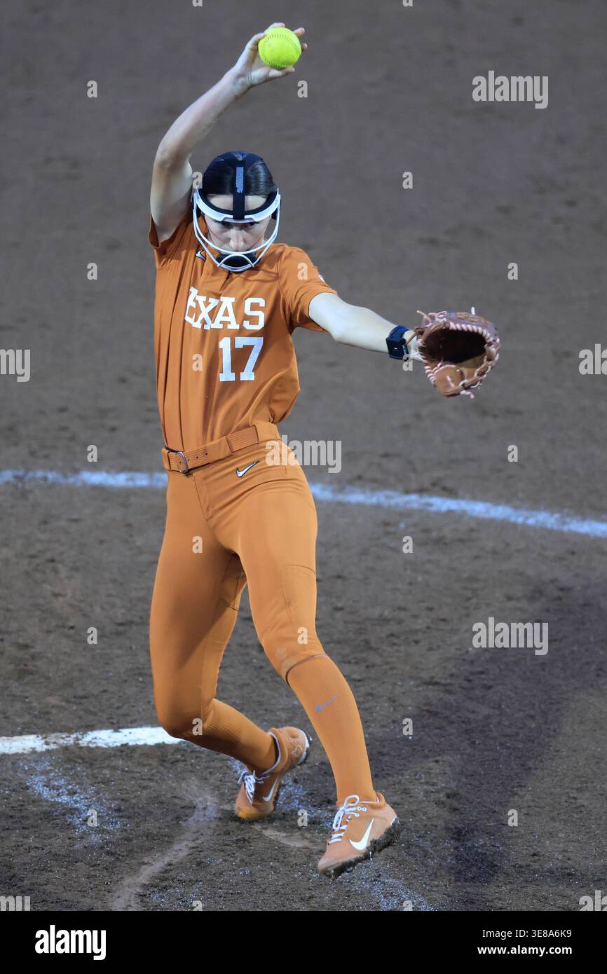 AUSTIN, TX - APRIL 10: Texas Longhorns starting pitcher Teagan Kavan ...