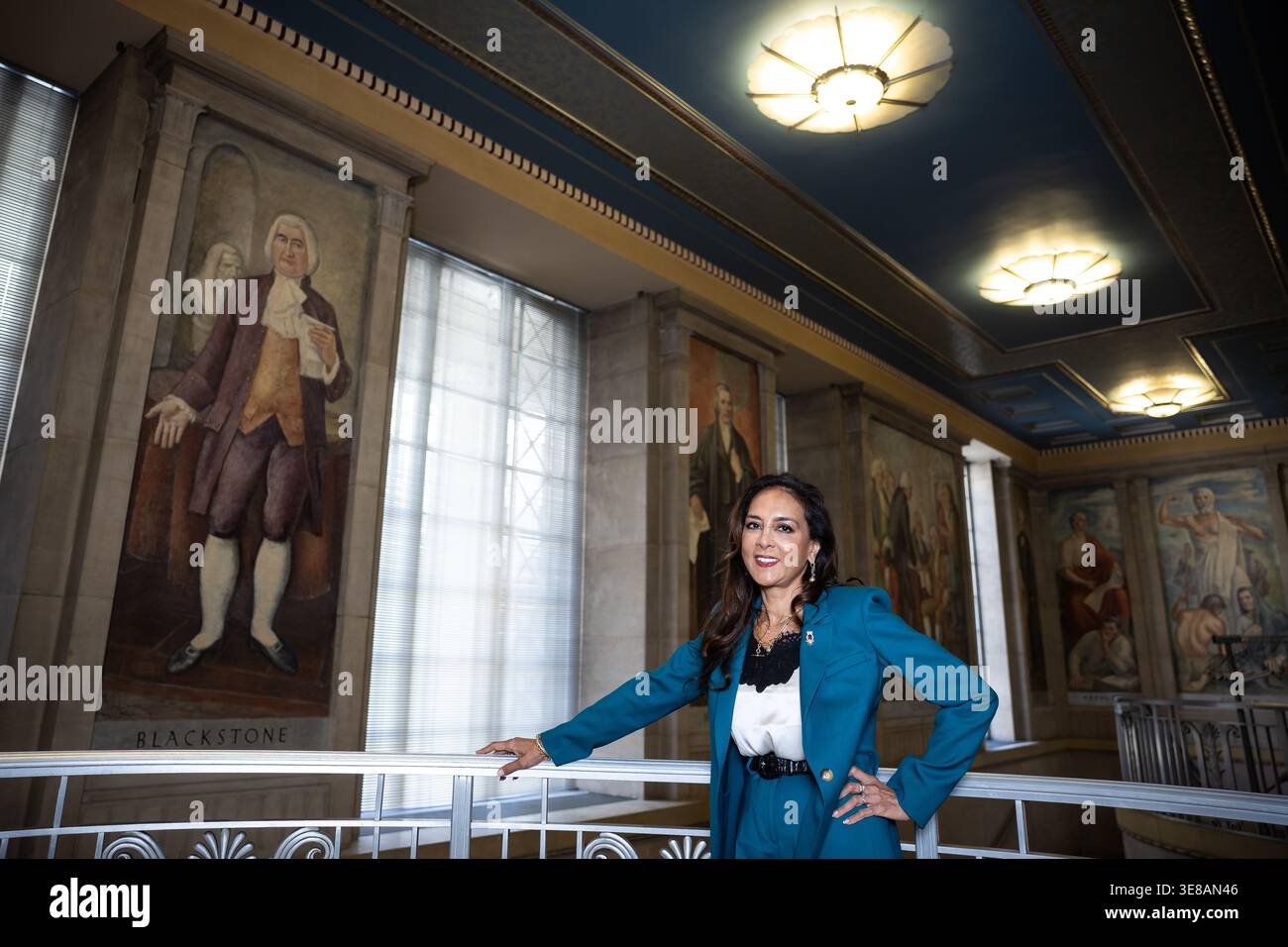 Assistant Attorney General for Civil Rights Harmeet Dhillon stands for ...