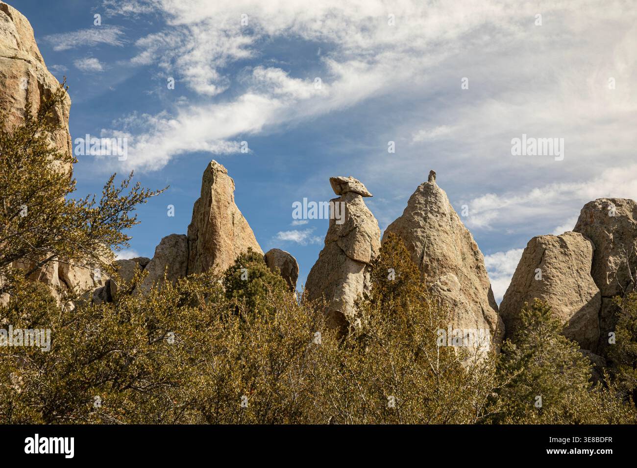 Spires From Rocks ID01131-00...IDAHO - Distinctive granite rock spires in the City of ...