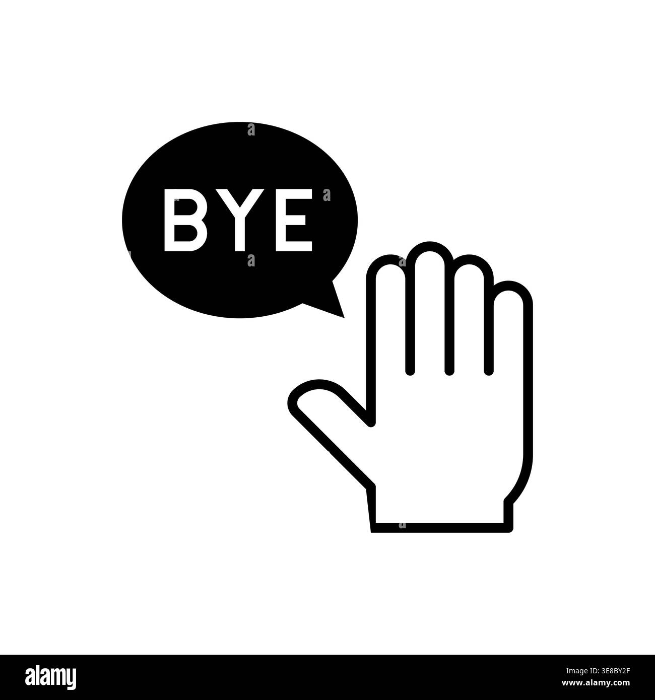 Waving hand emoji Black and White Stock Photos & Images - Alamy