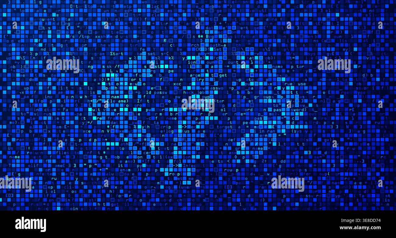 graphic of programming scipt or source code background Stock Vector