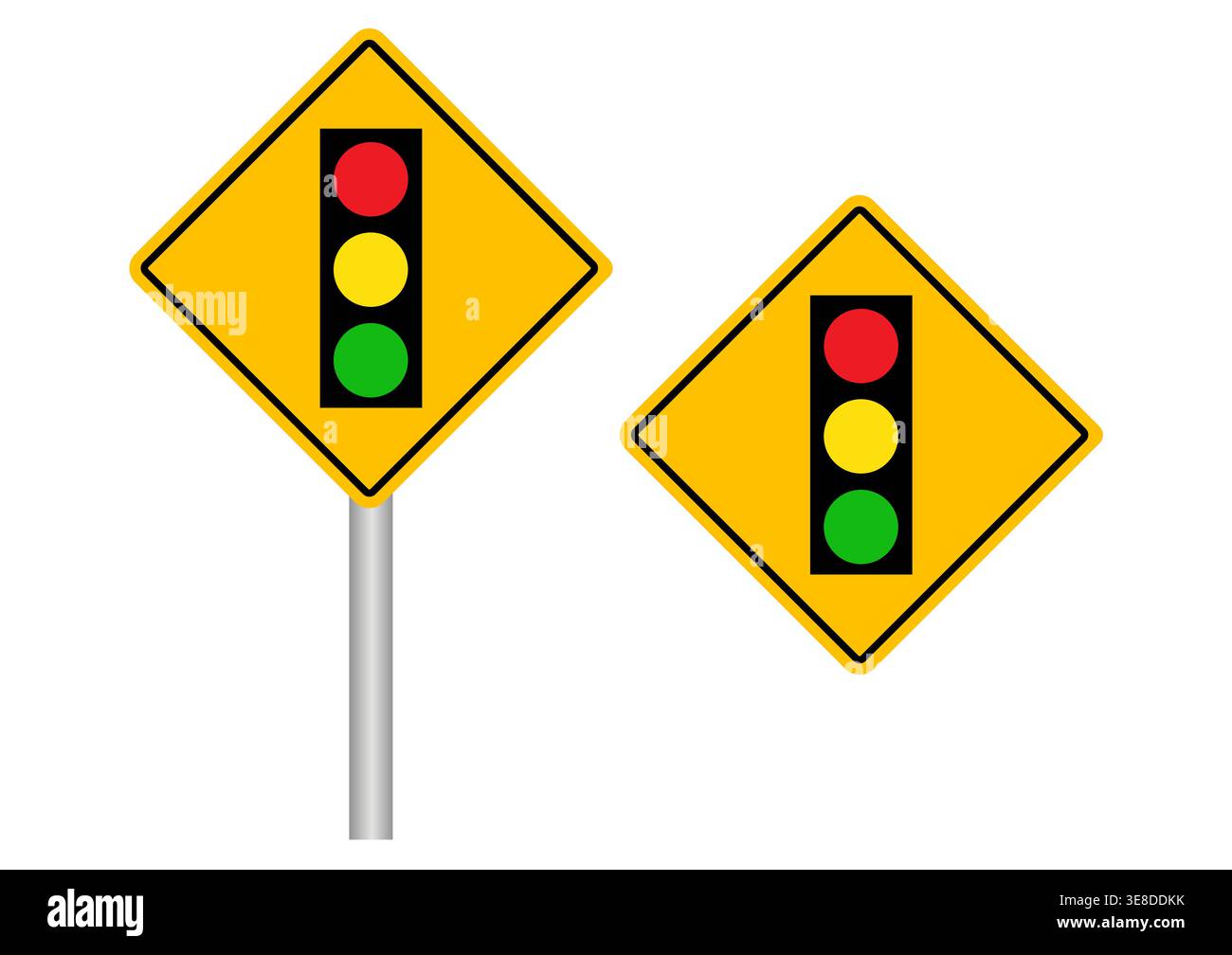 Traffic Light Sign. Traffic Sign. Vector Illustration. Stock Vector