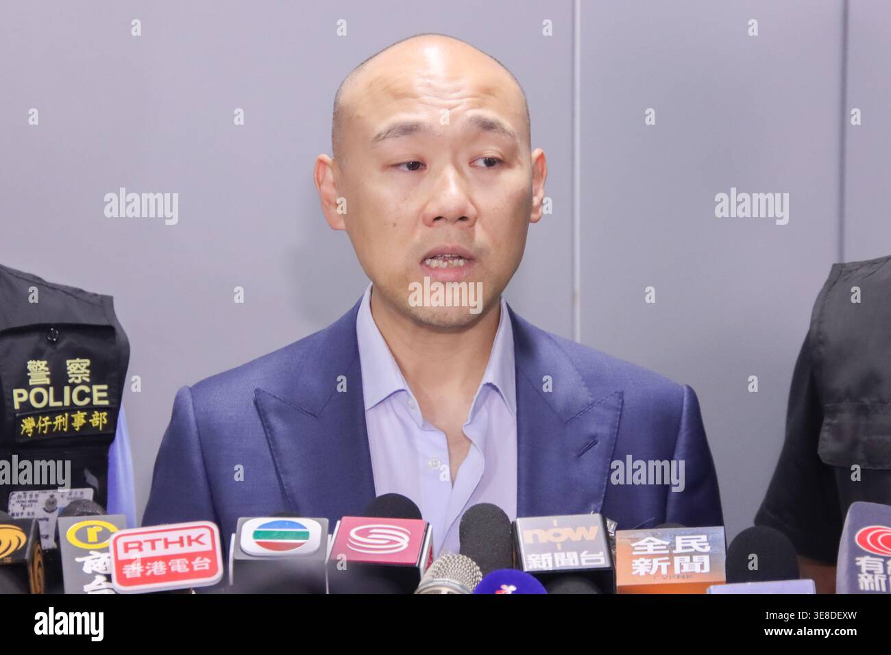 Lam Kin-tat, Assistant District Commander of Wan Chai District ...