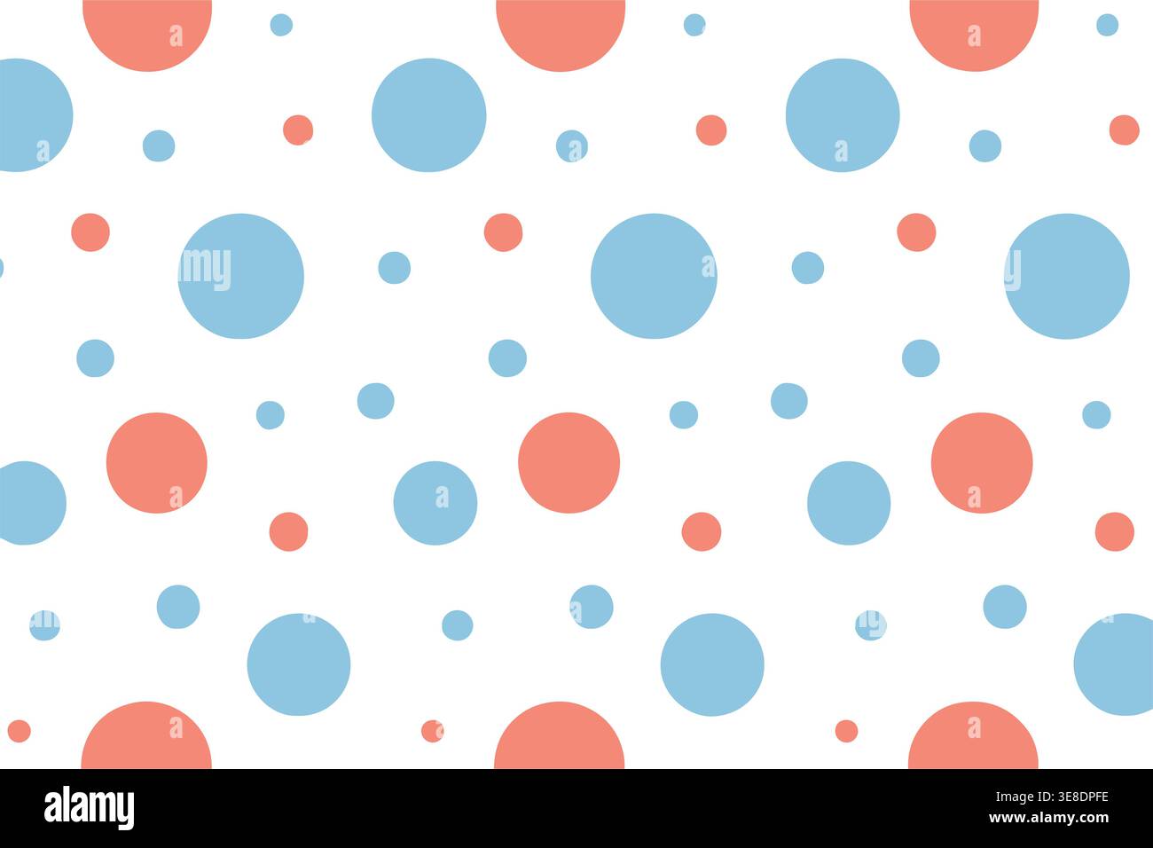 Pastel colorful polka dots seamless abstract pattern Stock Vector