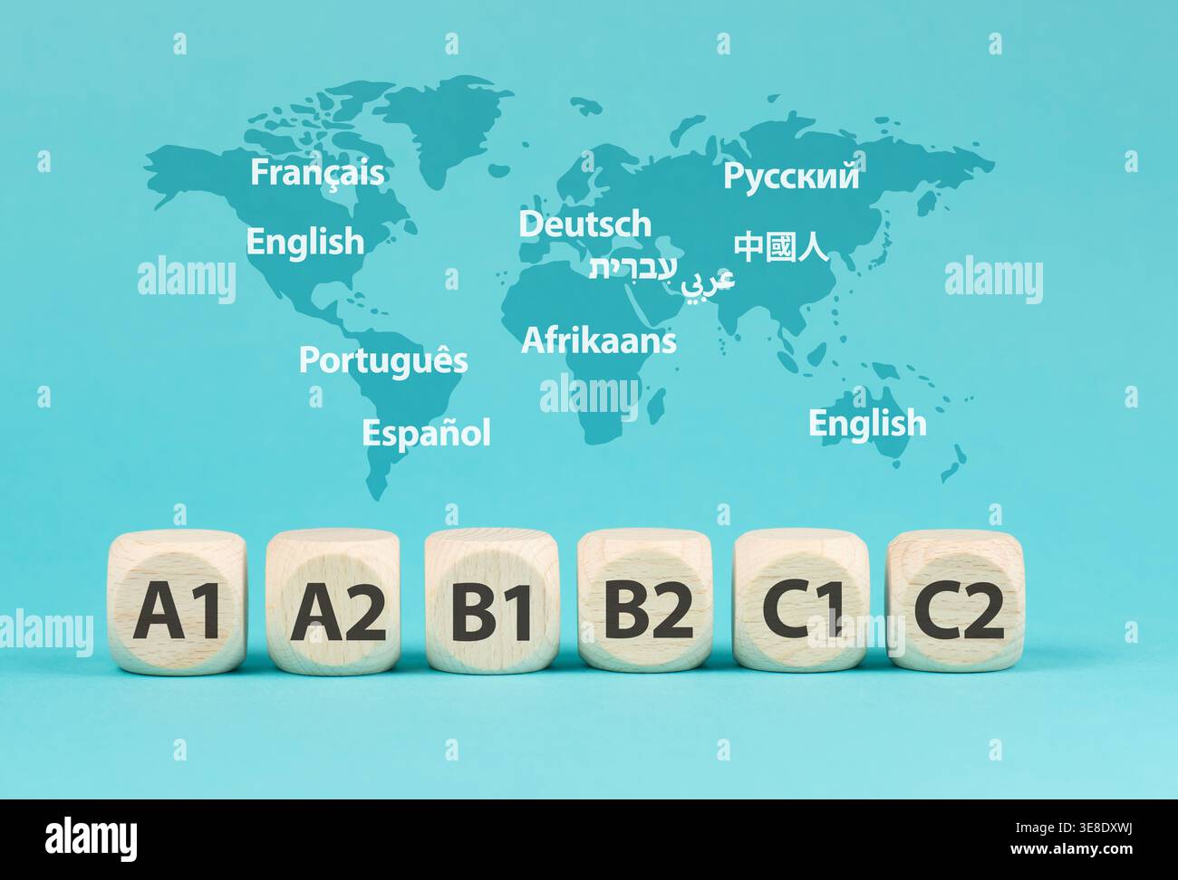 Languages spoken worldwide, different language learning level and ...