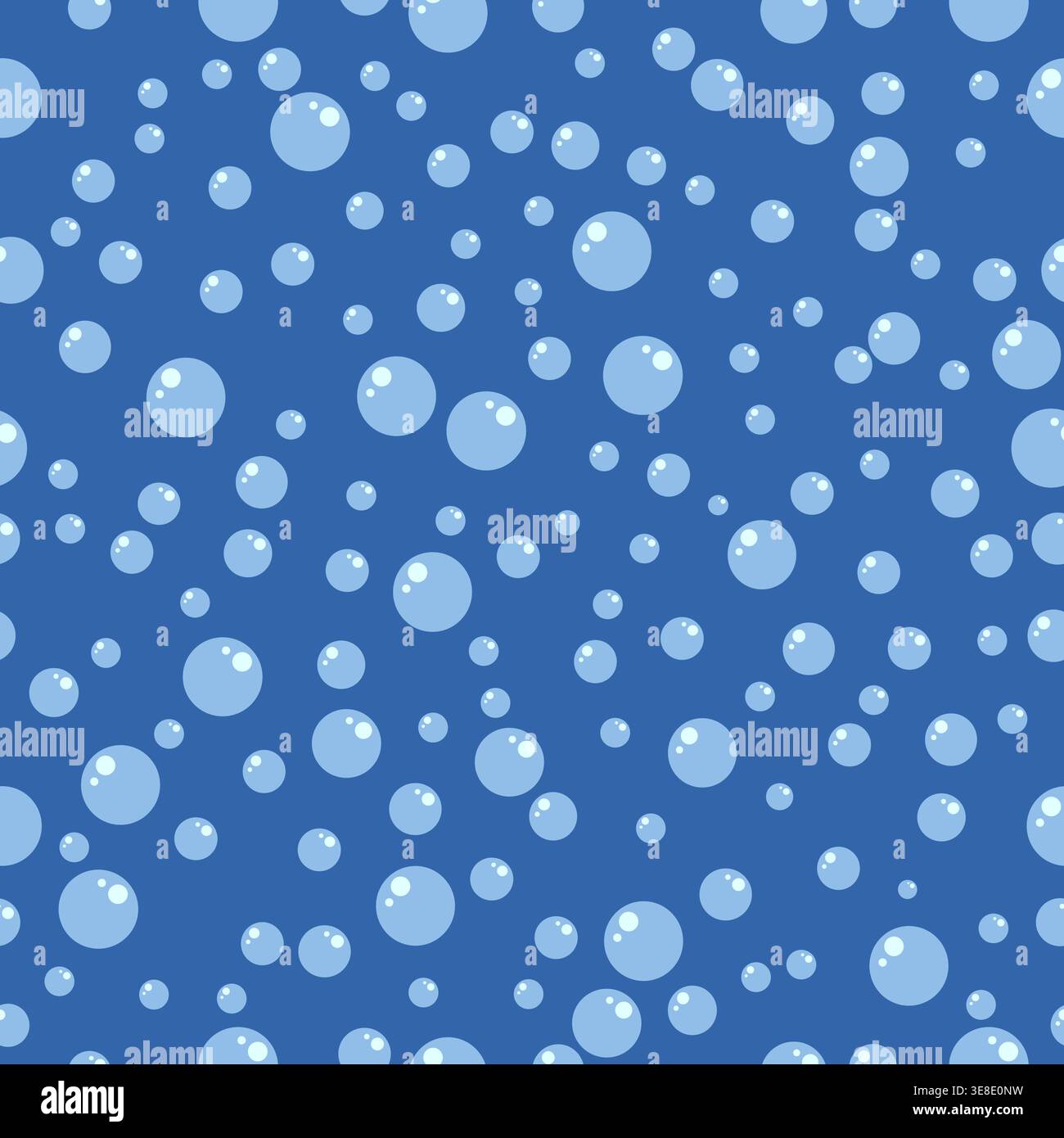 Water air bubble seamless pattern Stock Vector
