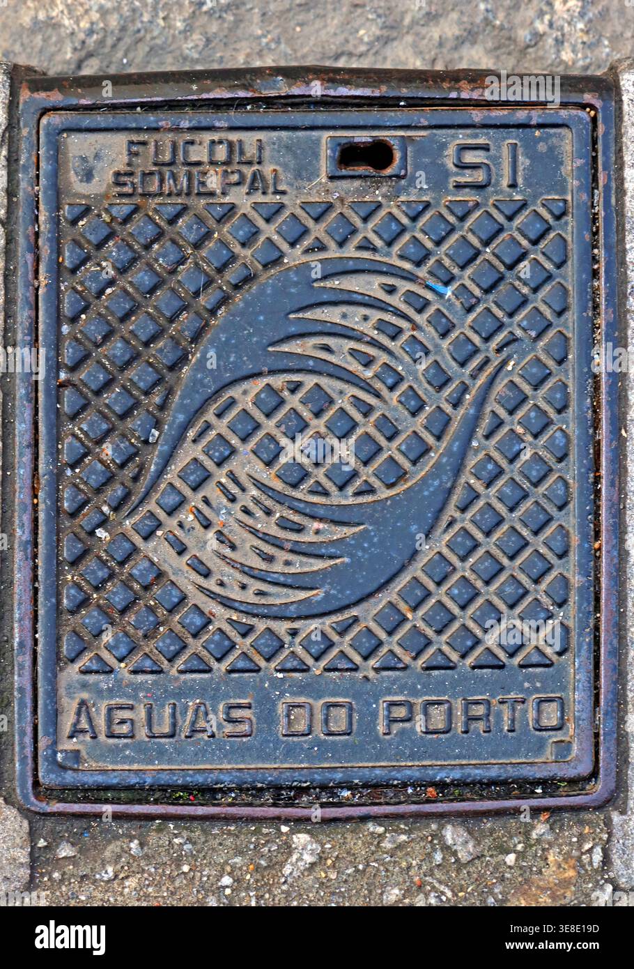 Porto street grid. Stock Photo