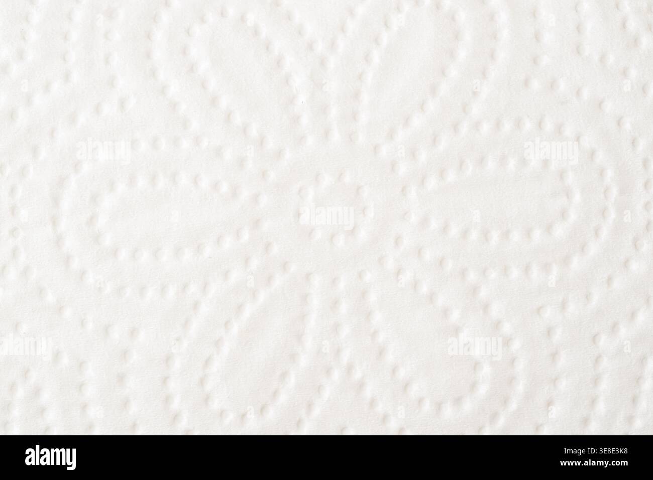 White toilet paper texture with soft embossed pattern clean background Stock Photo