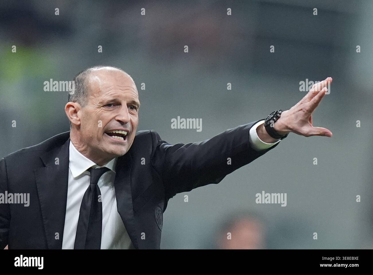 AC Milan’s head coach Massimiliano Allegri during the Serie A soccer ...