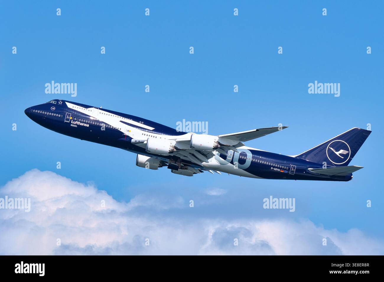 Lufthansa boeing 747 8 aircraft on hi-res stock photography and