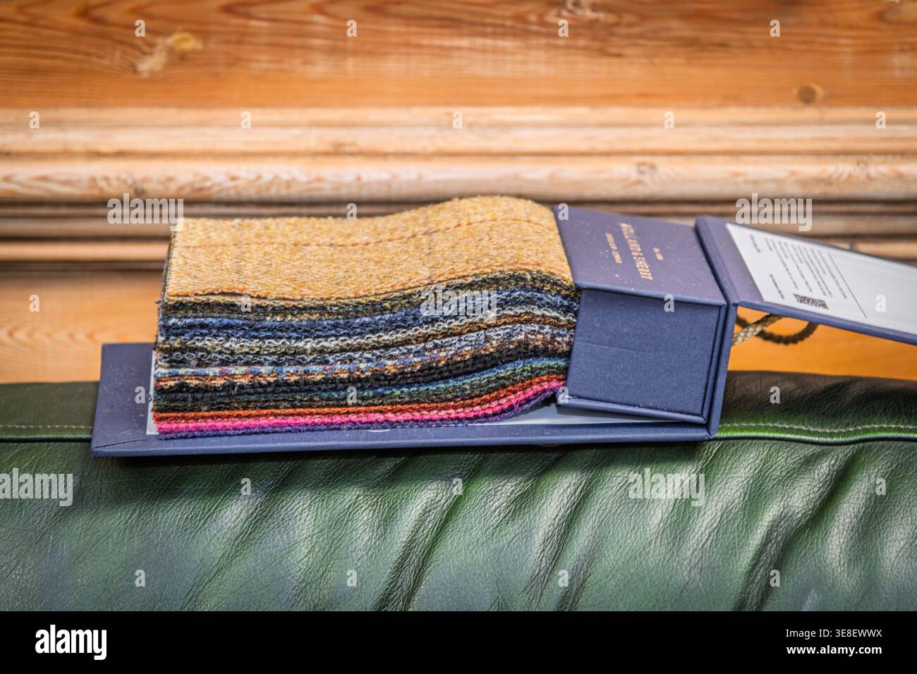Fabric swatch, suiting material Stock Photo