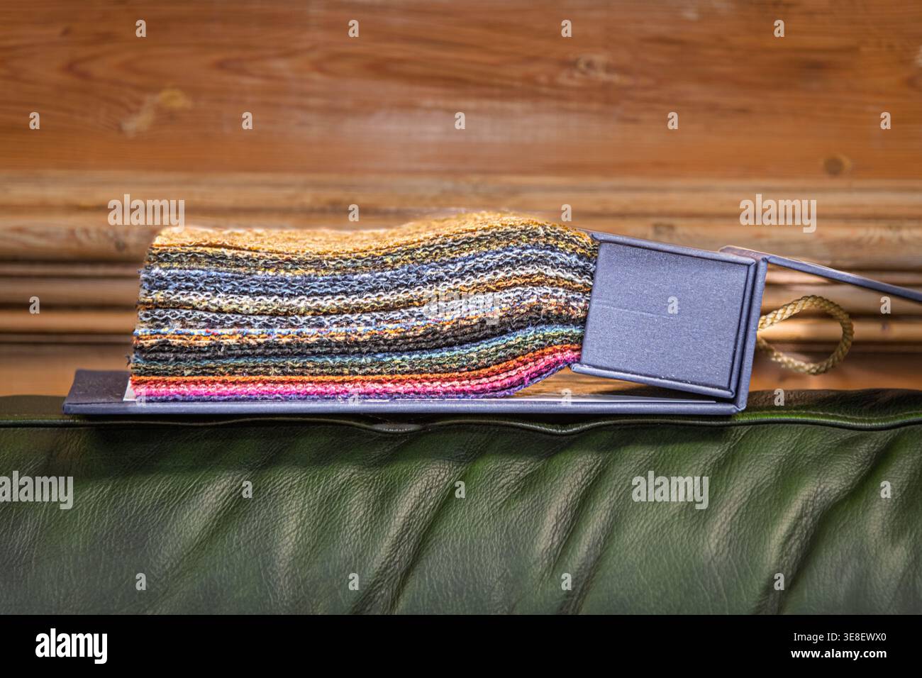 Fabric swatch, suiting material Stock Photo