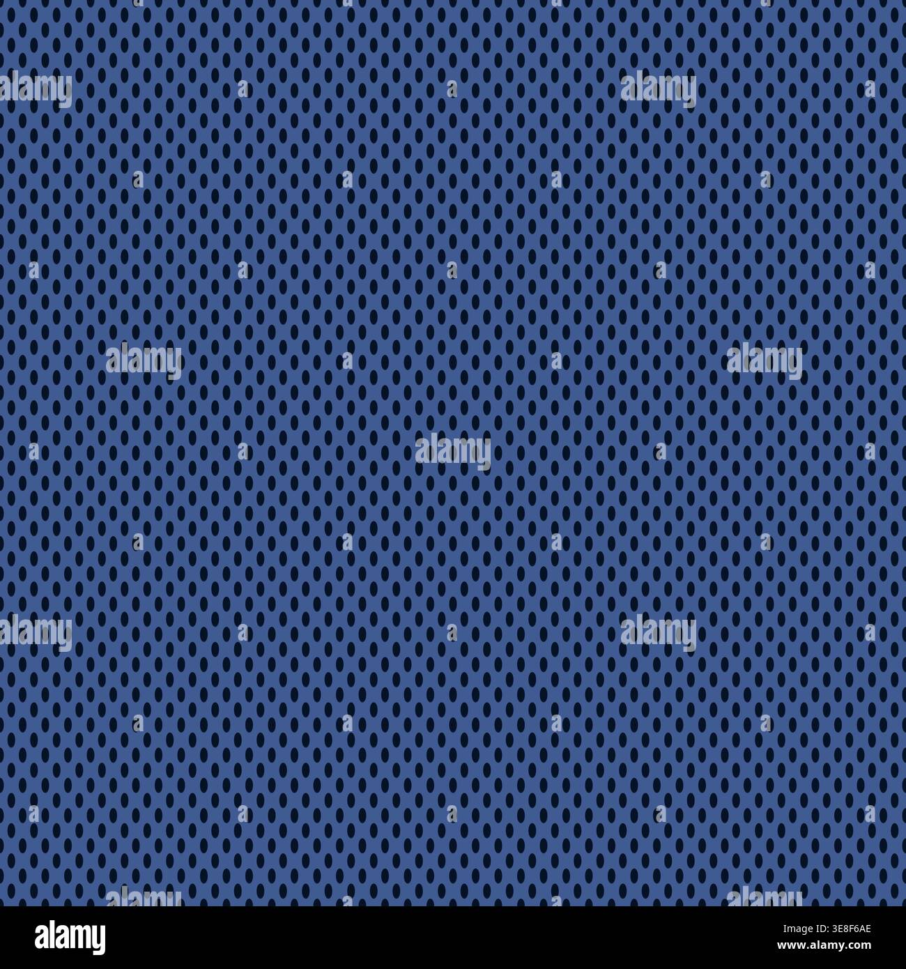 Blue athletic jersey fabric seamless mesh vector illustration pattern. Stock Vector