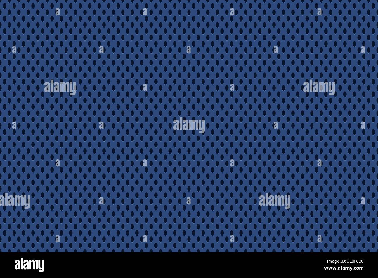Blue athletic jersey fabric seamless mesh vector illustration pattern. Stock Vector