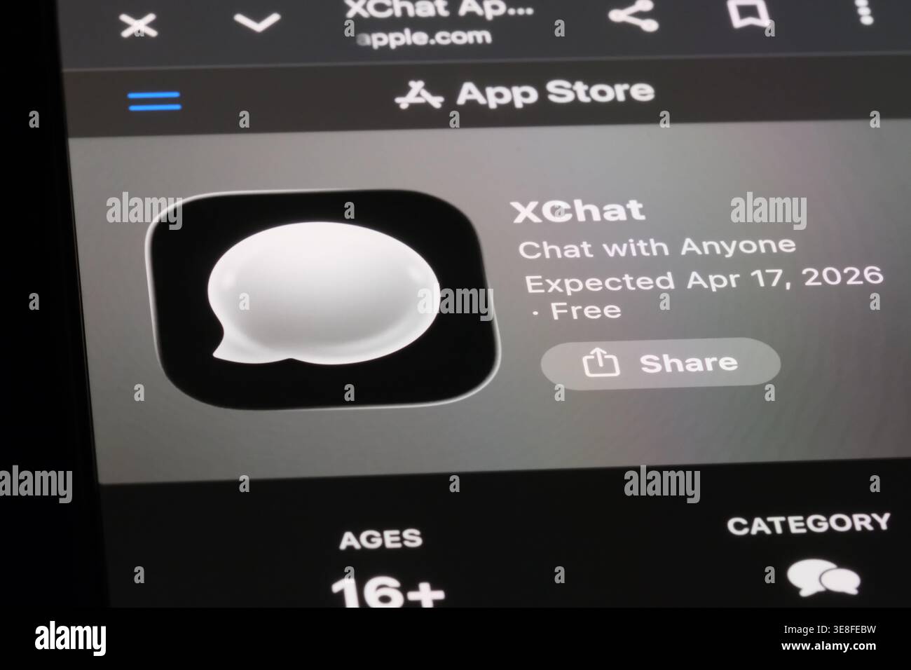 Shanghai,China-April 14th 2026: XChat app icon logo Stock Photo - Alamy