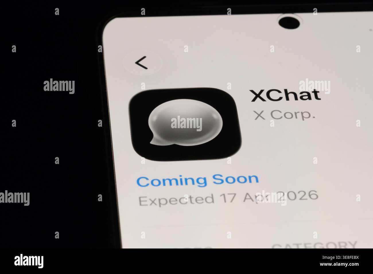 Shanghai,China-April 14th 2026: XChat encrypted messaging app icon logo Stock Photo