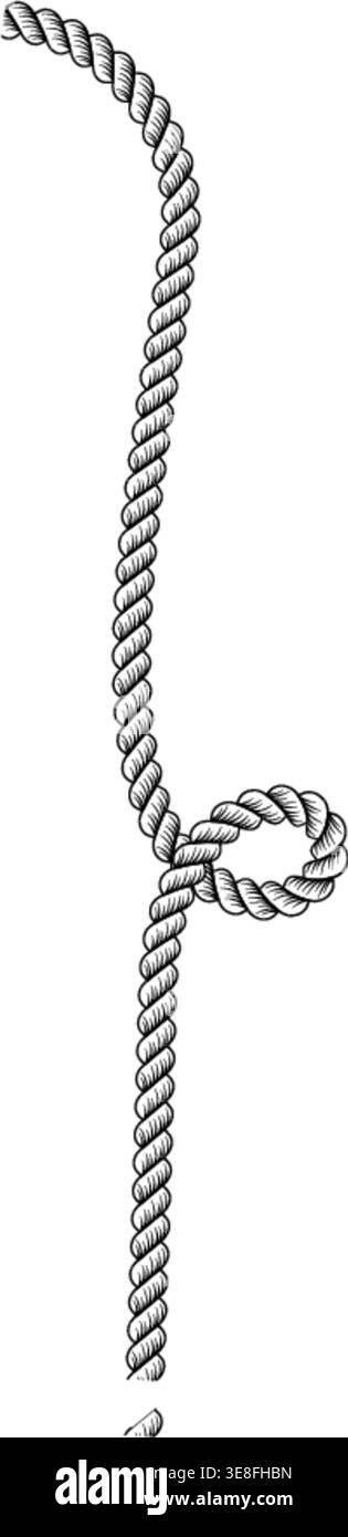 Whimsical rope frames with nautical knots and braided borders. Stock Vector