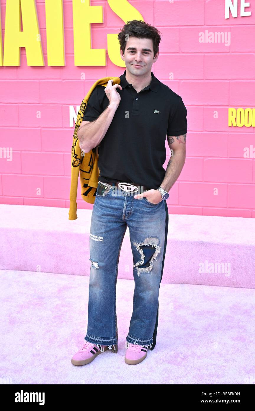 Jack Griffo at the premiere of the Netflix film 'Roommates' at the ...