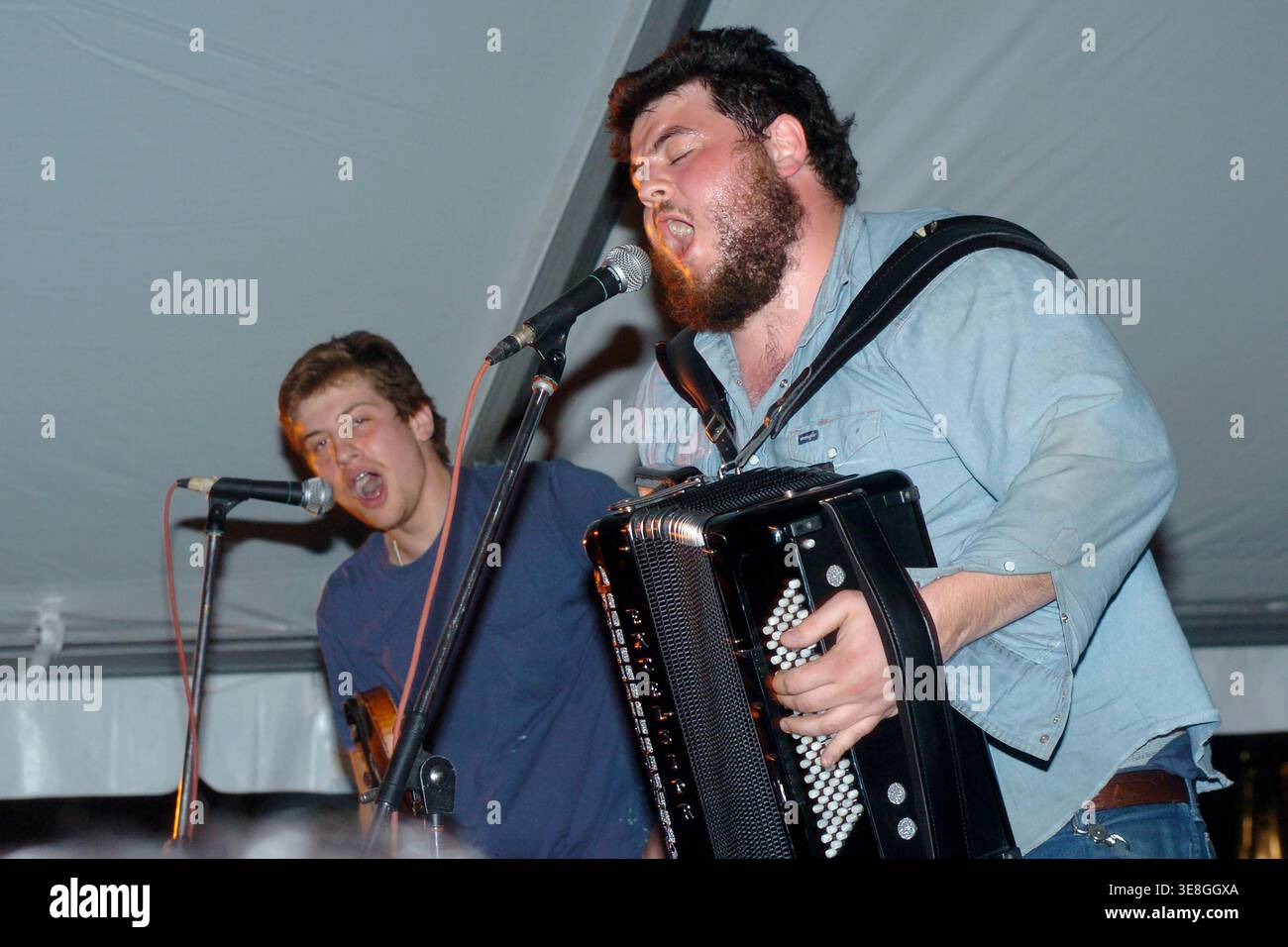 The Felice Brothers perform during South By Southwest music festival, Austin, Texas, March 20, 2009. (Photo by John Anderson/The Austin Chronicle) Stock Photo