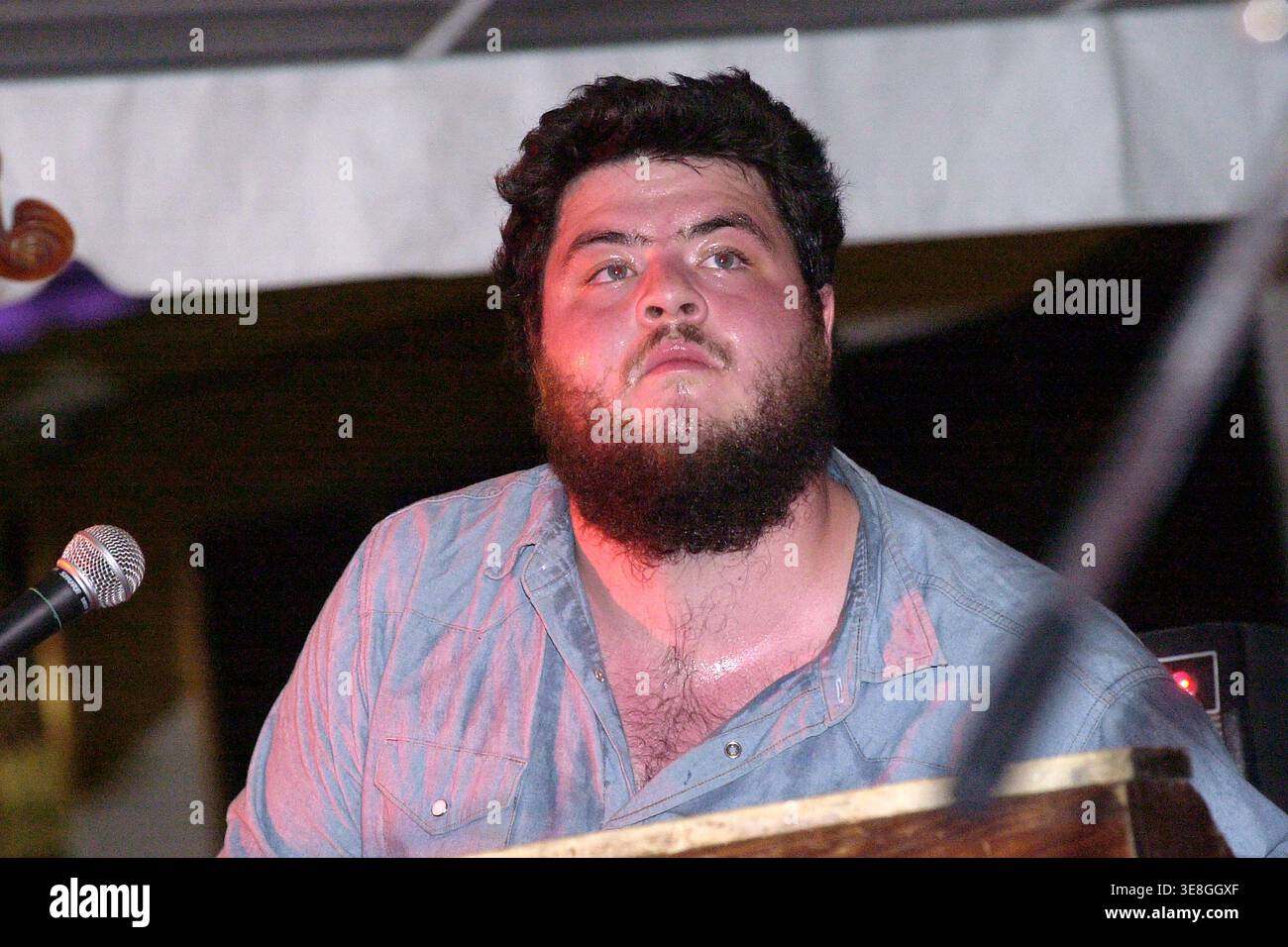The Felice Brothers perform during South By Southwest music festival, Austin, Texas, March 20, 2009. (Photo by John Anderson/The Austin Chronicle) Stock Photo