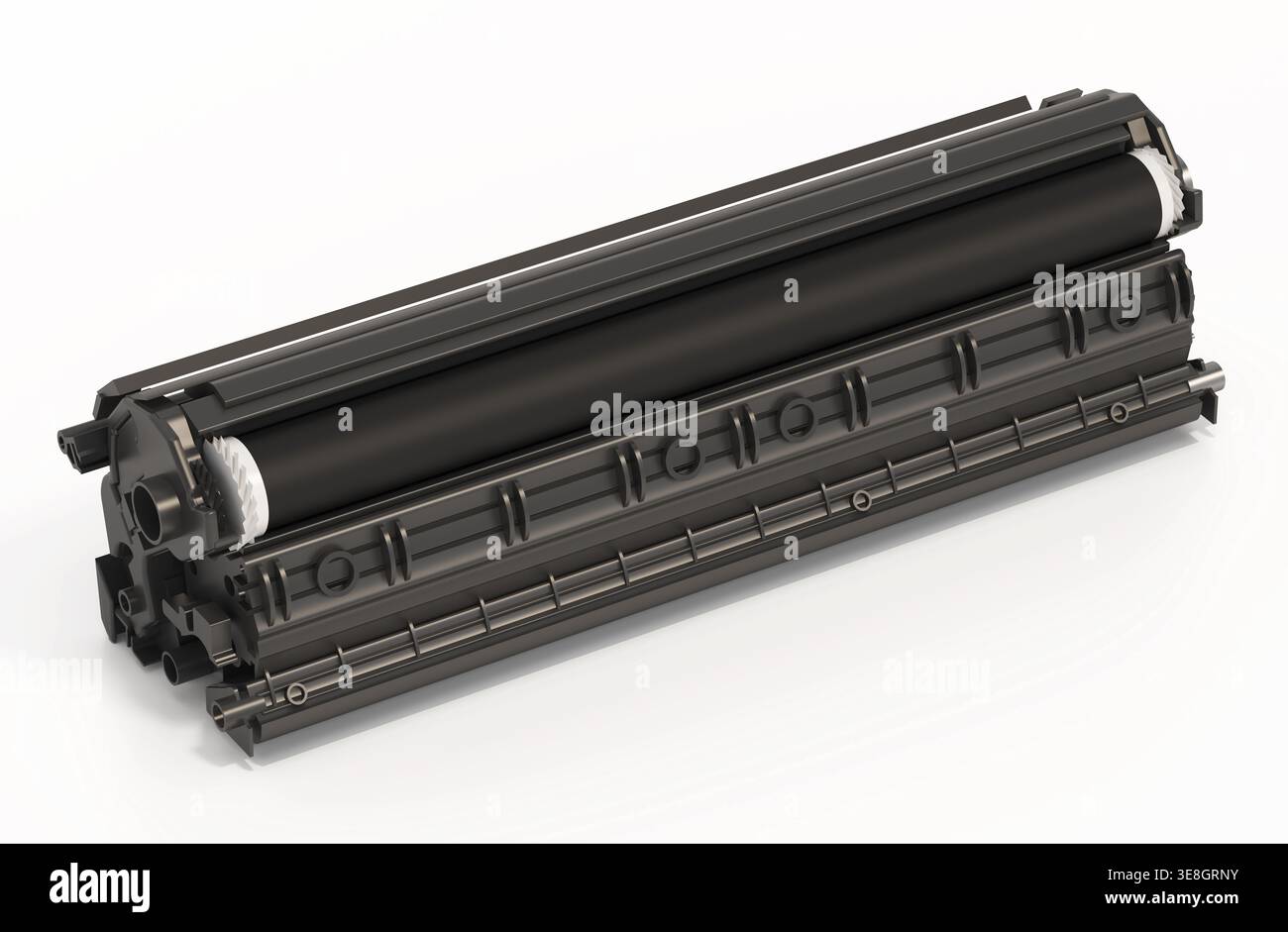 Laser printer toner solated on white background. 3D illustration. Stock Photo