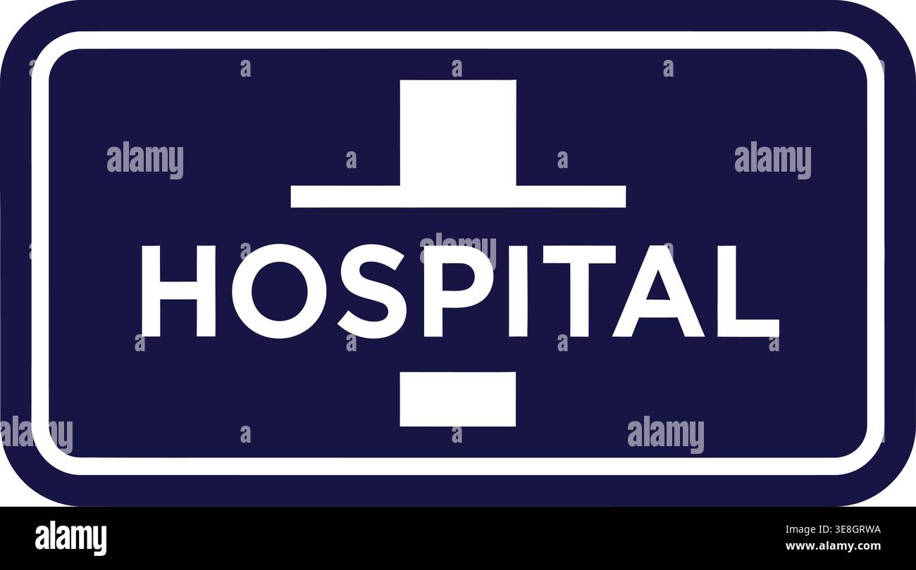 Large Health Sign Modern hospital sign with medical cross symbol and clean typography for ...