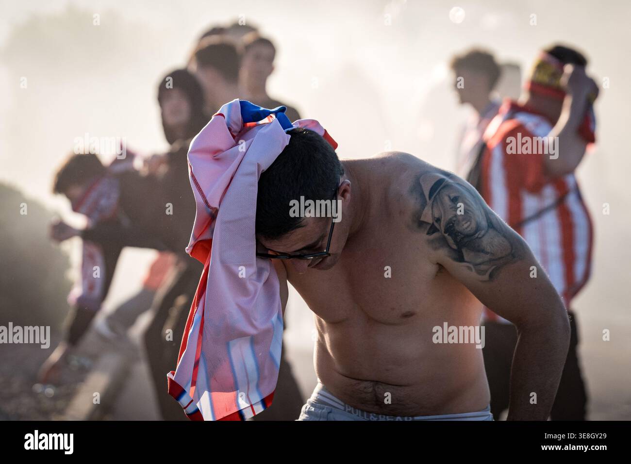 Football Fans Riot Several fans injured during the riots prior to the match between ...