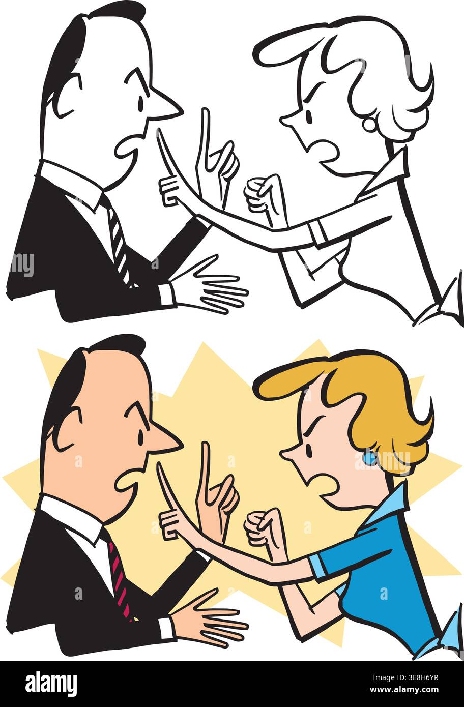 Argument argue Stock Vector Images - Alamy