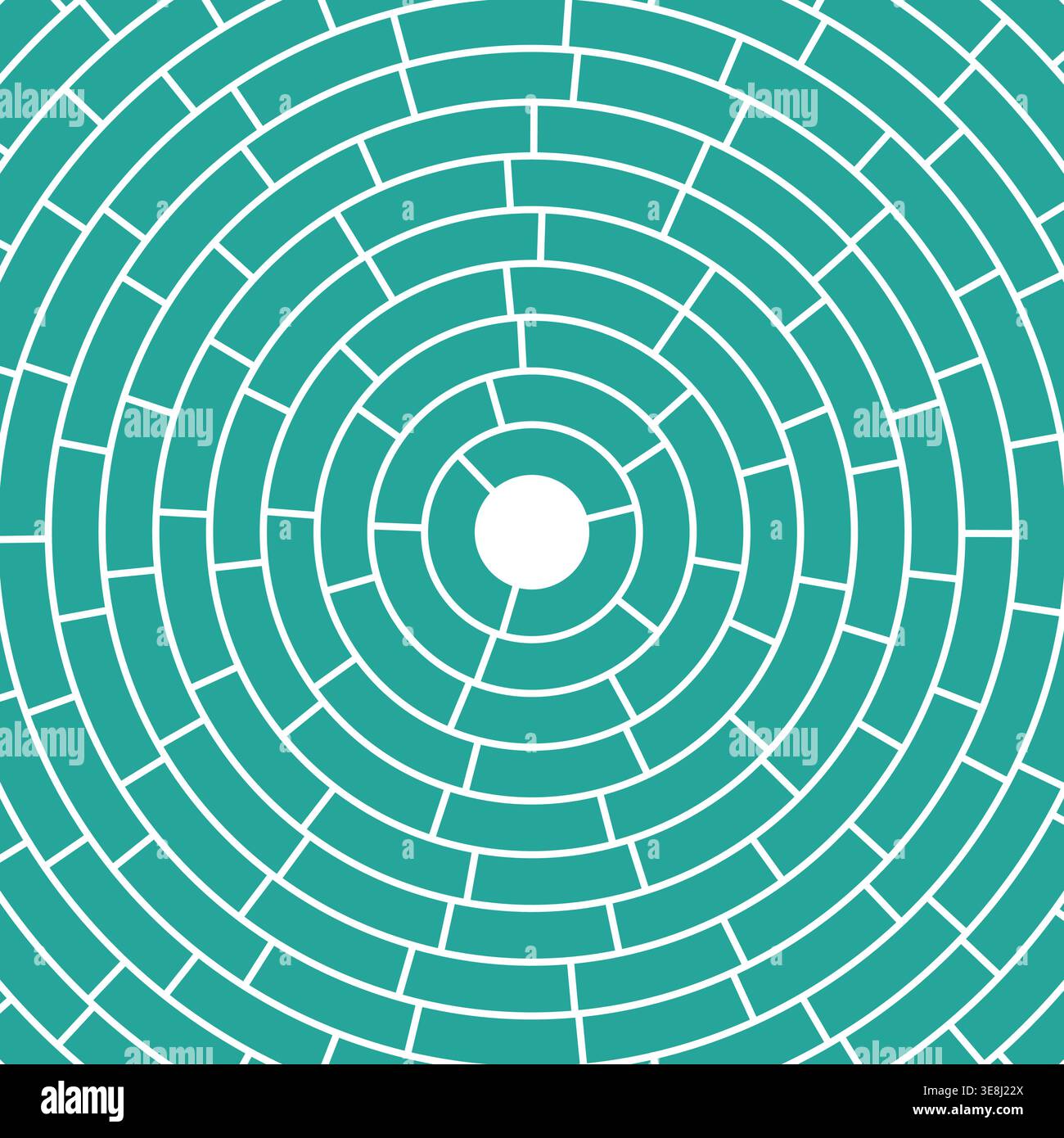 Segments centered. Large padding. Abstract pattern. Simple solid cells. Vibrant vector image. Stock Vector