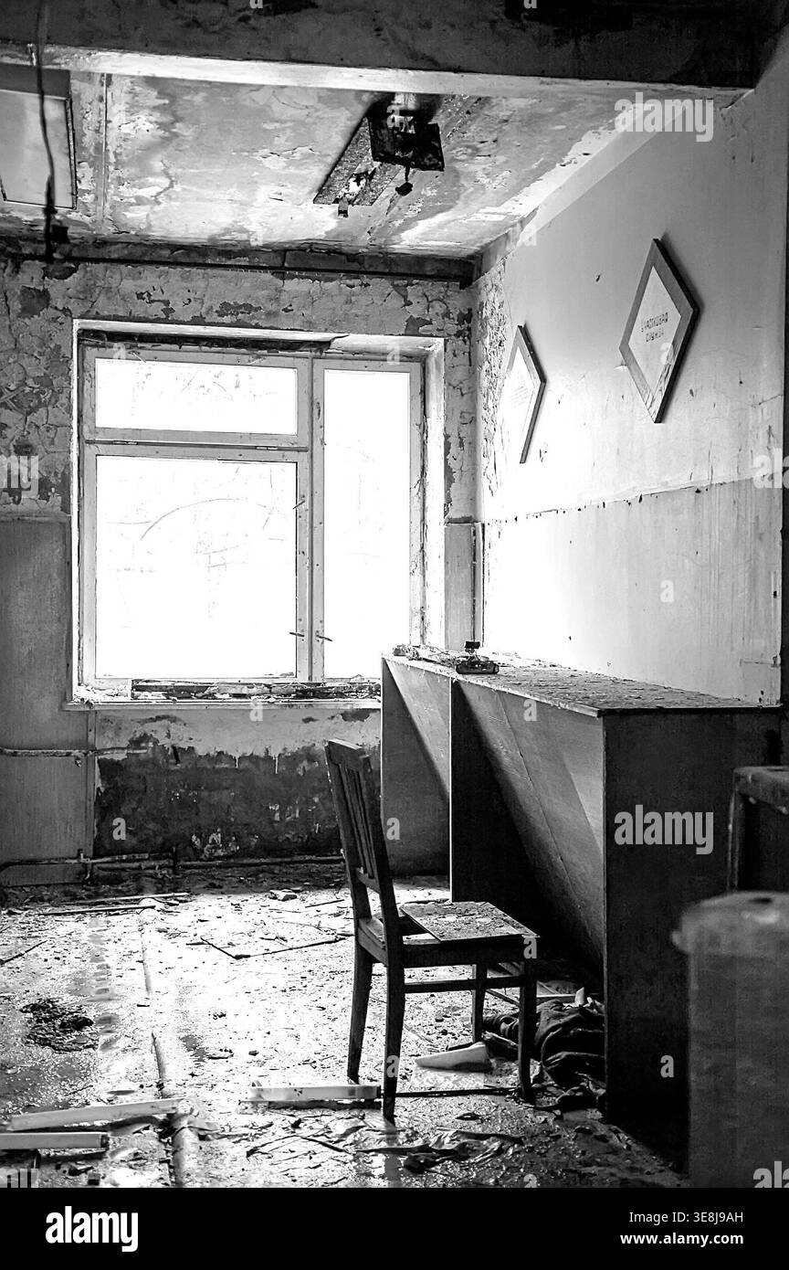 Remnants of walls Black and White Stock Photos & Images - Alamy