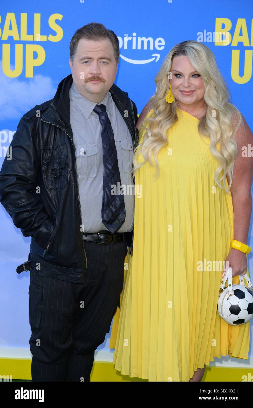 LOS ANGELES, USA. April 14, 2026: Paul Walter Hauser & Amy Boland ...