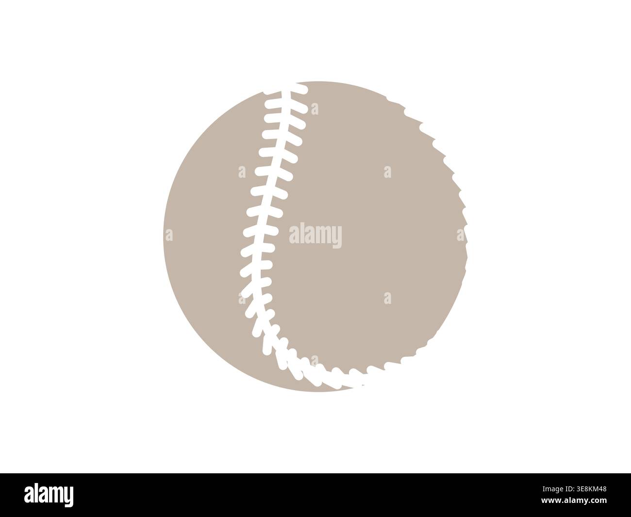 Baseball softball. Glyph icon. Stock Vector