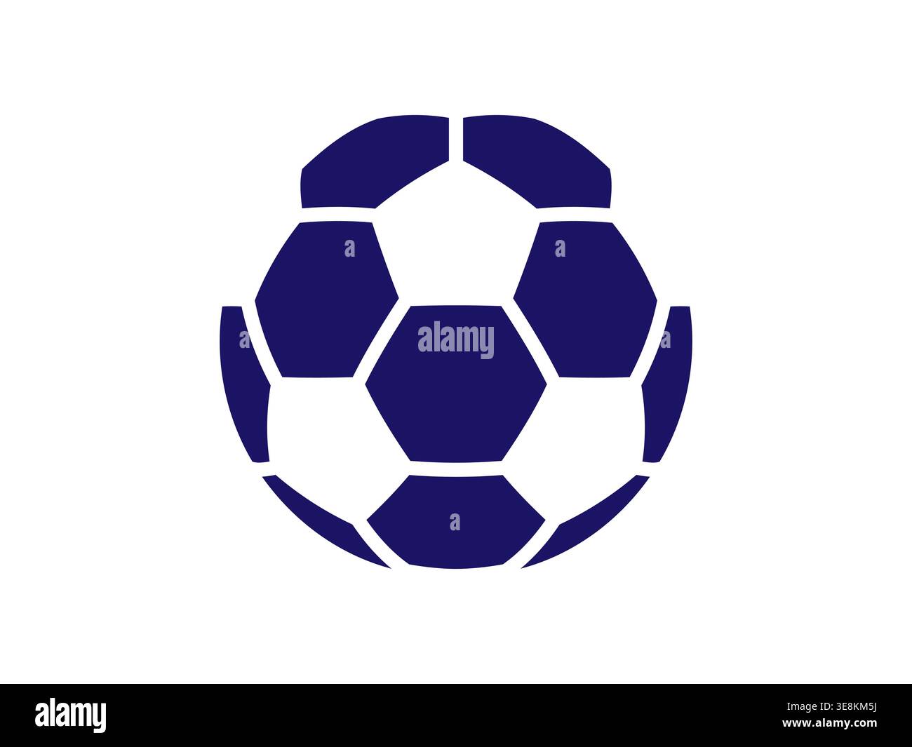 Soccer Ball. Glyph icon. Stock Vector