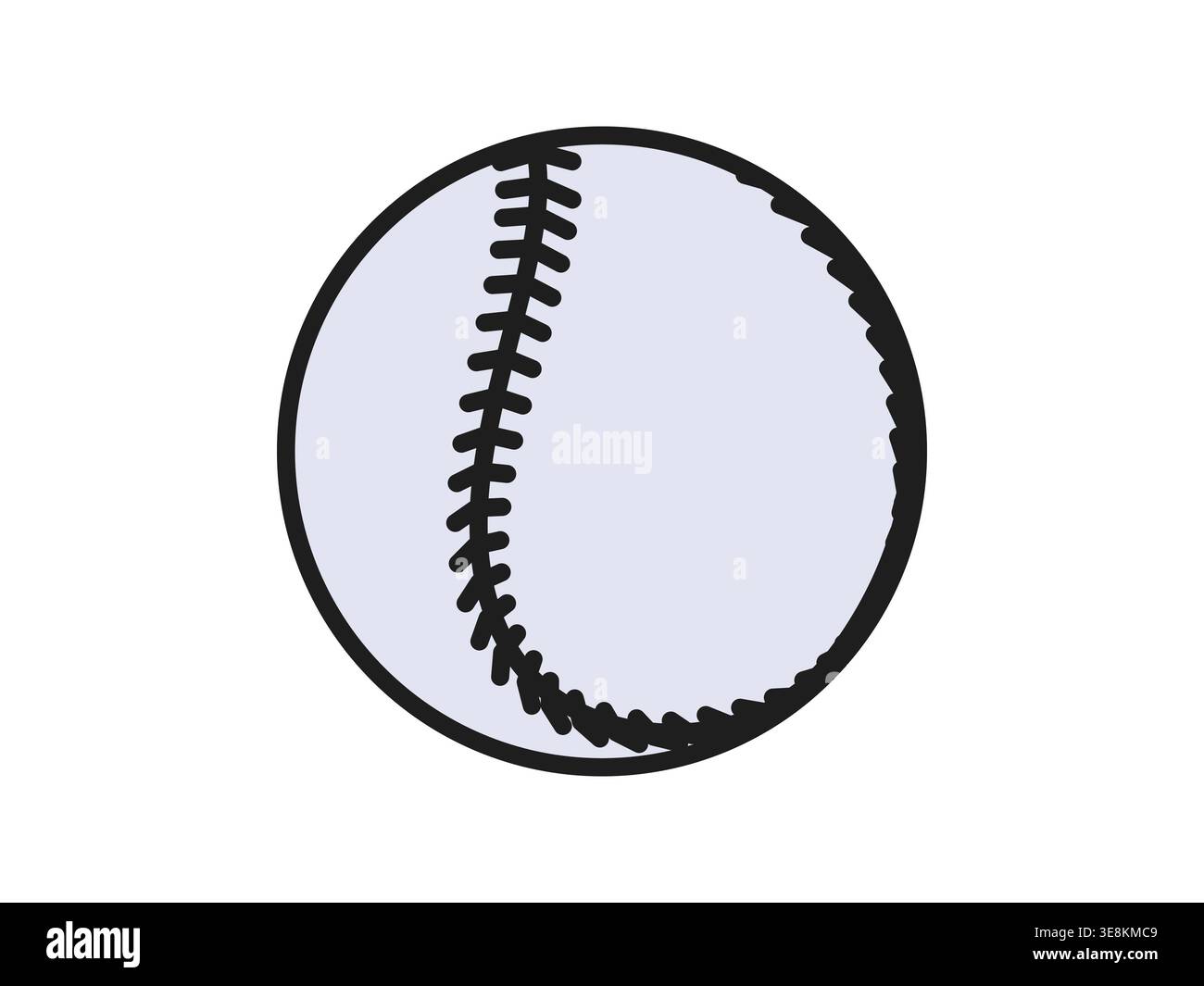 Baseball softball. Outline icon. Stock Vector