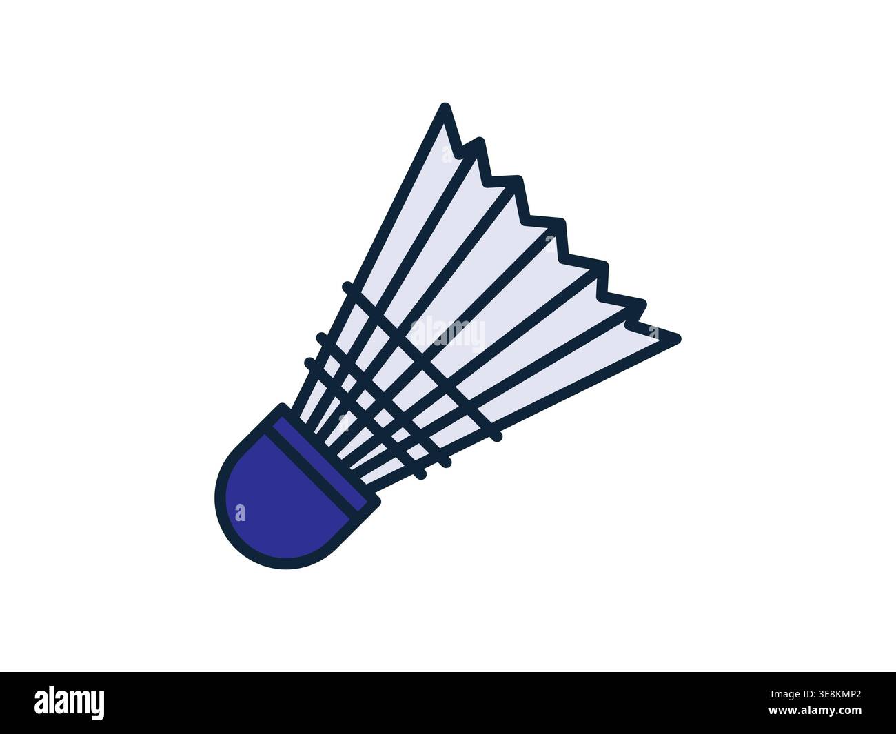 Badminton shuttlecock Ball. Outline icon. Stock Vector
