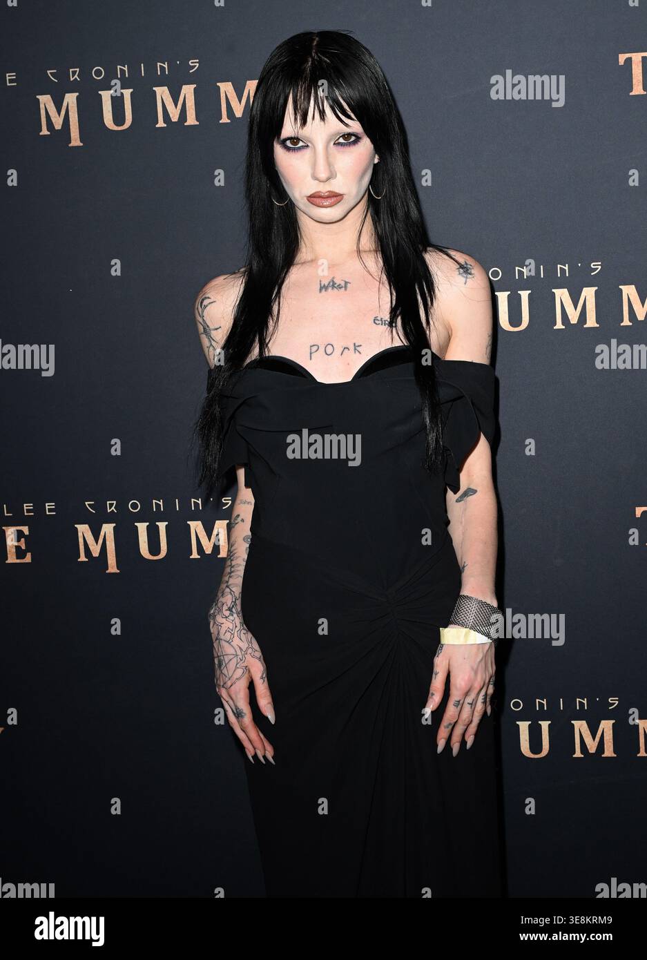 Singer Bambie Thug attends 'Lee Cronin's The Mummy' Special Screening held  at Hollywood Post 43 Stock Photo - Alamy