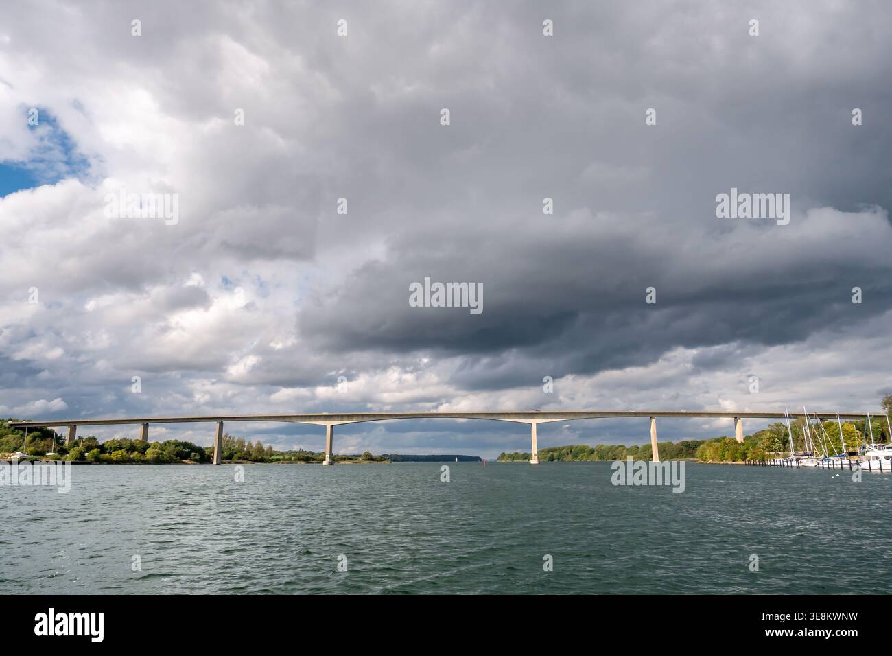 Alssundbroen, concrete box girder bridge connecting Jutland and Als ...