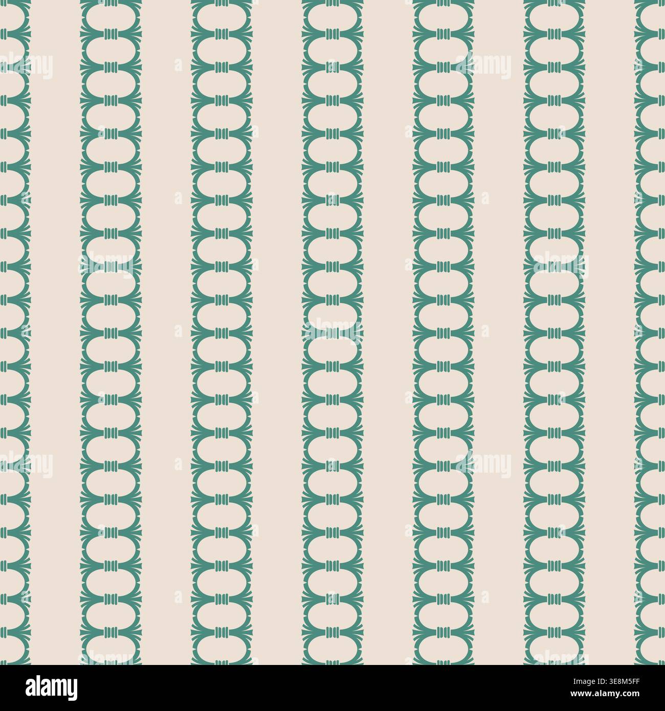 Bold Jade Geometric Vertical Bands Stock Vector