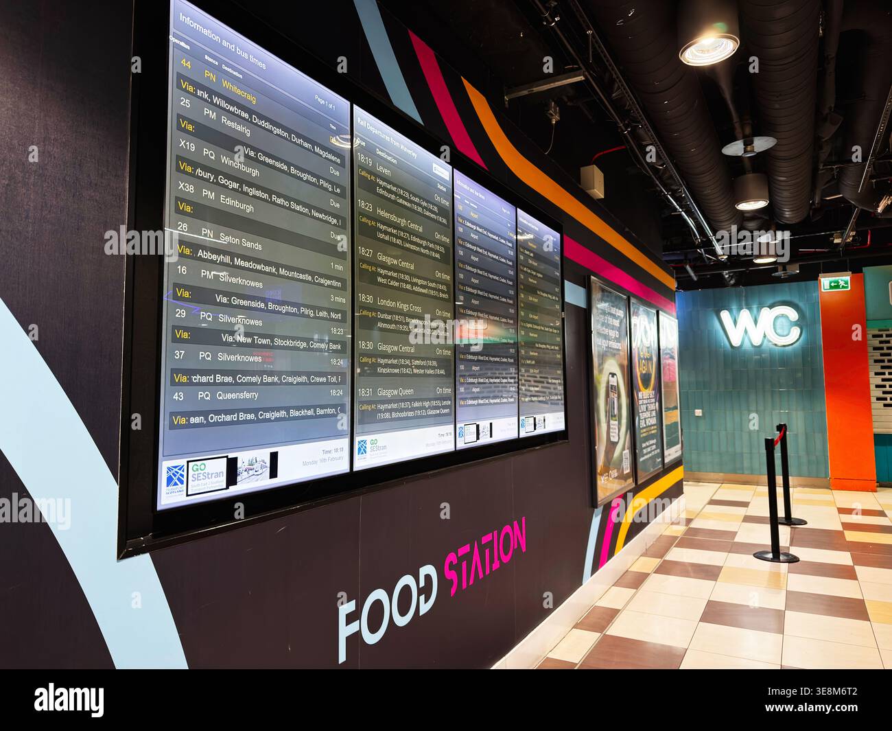 Timetable Display Sign Wc 2026 hi-res stock photography and images - Alamy