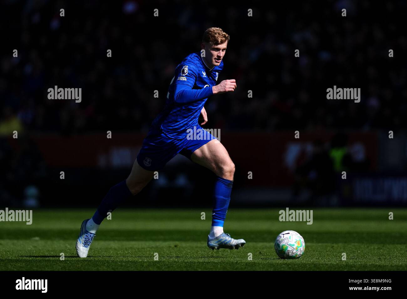 Everton’s Jarrad Branthwaite during the Premier League match at Gtech ...