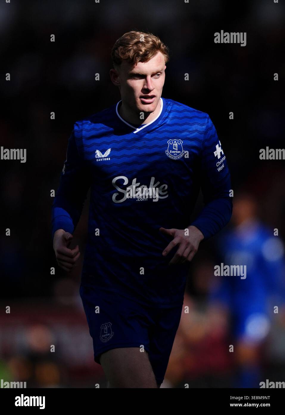 Everton’s Jarrad Branthwaite during the Premier League match at Gtech ...