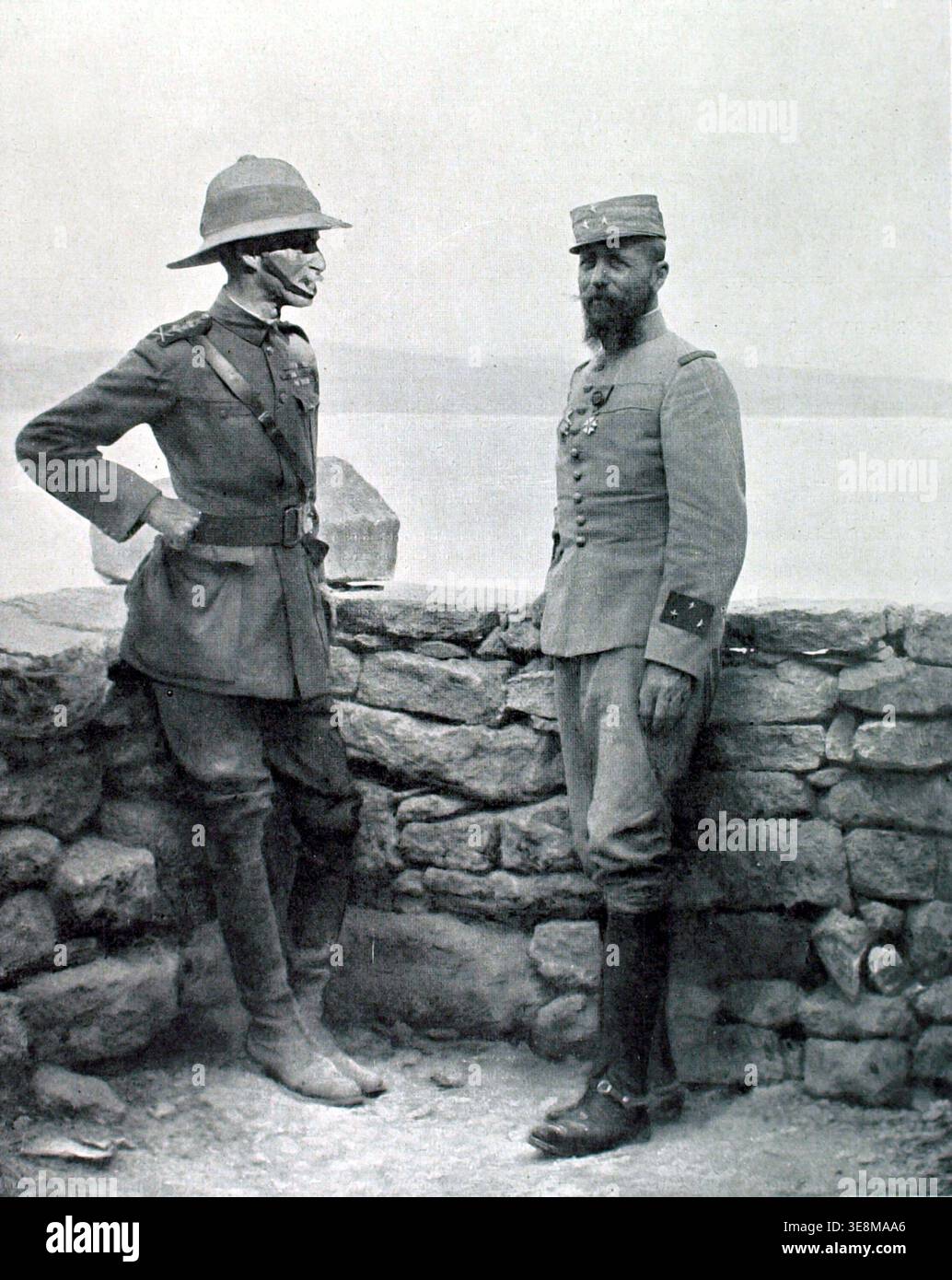 Gauraud Turkey - June 28, 1915 ; World War I. Sir Ian Hamilton and General ...