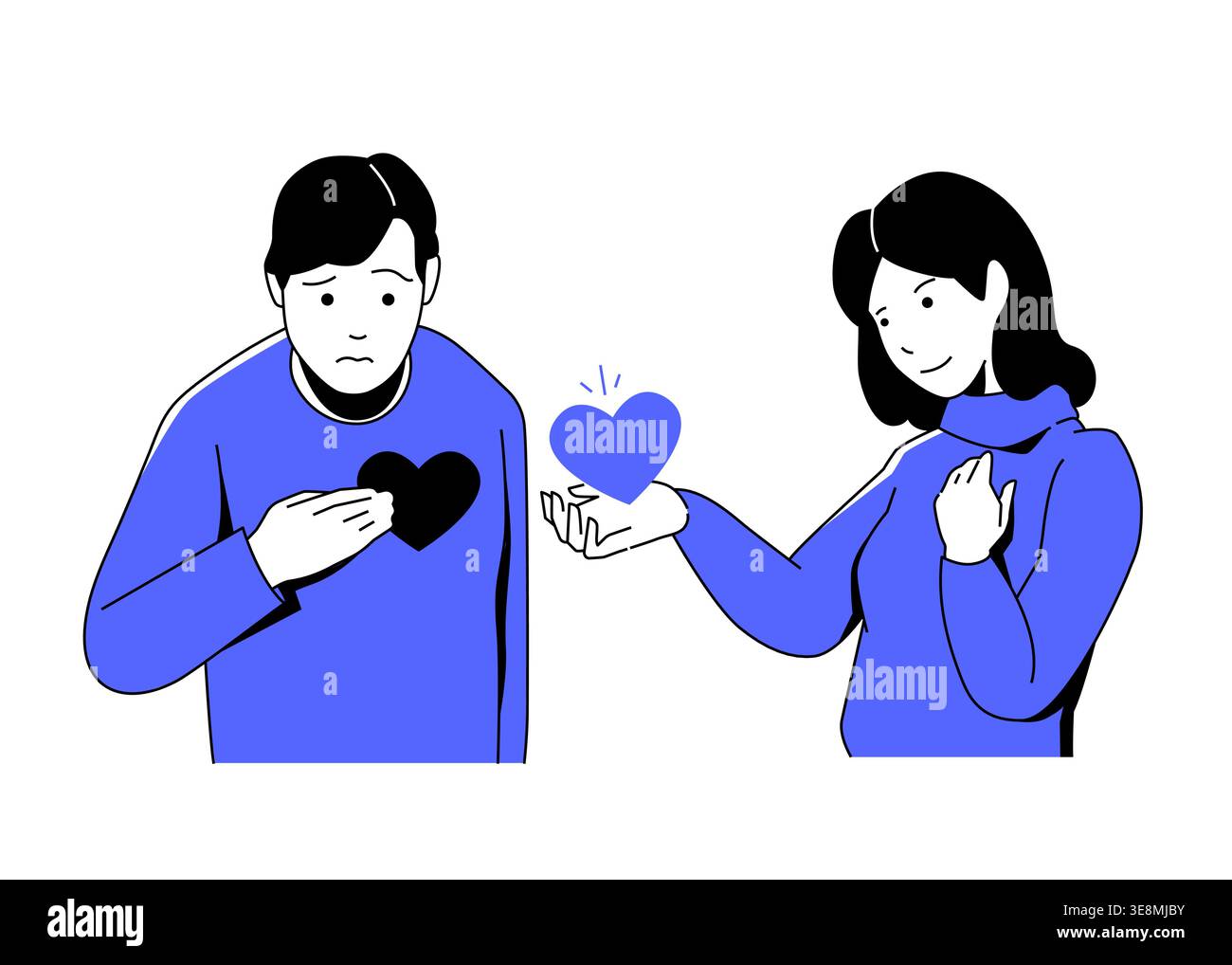 Healing Heart - Colorful Flat Design Illustration Stock Vector