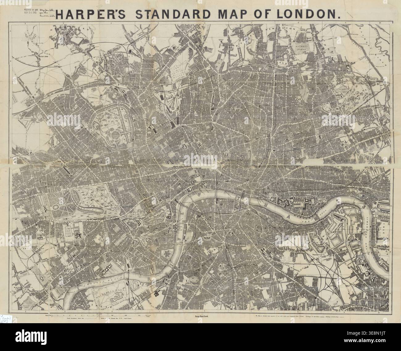 London street map 19th century hi-res stock photography and images - Alamy